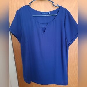 Womens Apt.9 Royal Blue Blouse Sz. 0X